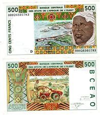 MALI WEST AFRICAN STATES AFRIQUE de l'OUEST Billet 500 Francs 2000 P410D NEUFUNC