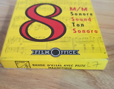 Bande d'essai Super 8 avec piste magnetique, sonore noir et blanc