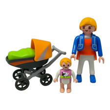sympa poussette  Playmobil ( maison , landau , cosy ) 1100