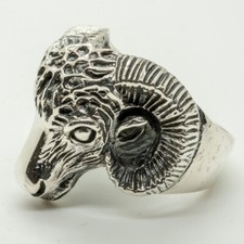 Ram tête bague mort 925 - ram,