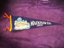 Grand fanion de Mackinaw city - fanion d'un ancien Gi's - 2eme guerre