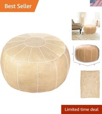 Elegant Khaki Round Decorative