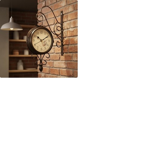 Horloge double face fer - face,