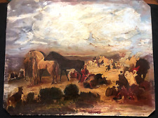 TABLEAU ORIENTALISTE CAMP