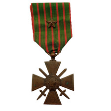 9.15/10/25 (REF30278) Médaille militaire croix de guerre 14/18 FRENCH medal