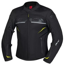 Veste textile imperméable sportive iXS Carbon-ST veste de moto noire pour hommes