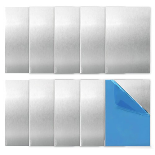 Plaque aluminium pièces - 10,