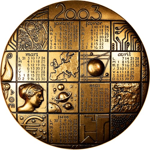 France médaille calendrier - france,,