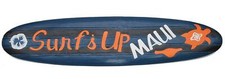 Planche De Surf Surf's Up 100Cm Décoration En Bois À Suspendre Pour Surfeur