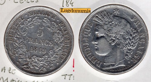 Francs cérès 1849 paris - cérès, a