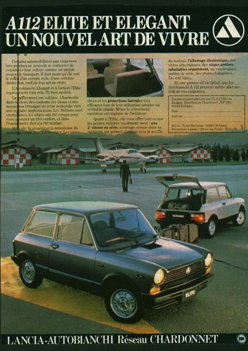 Publicité ancienne voiture