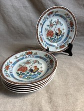 Limoges Haviland. 6 assiettes Creuses 18,9cm en porcelaine modèle Au Coq.