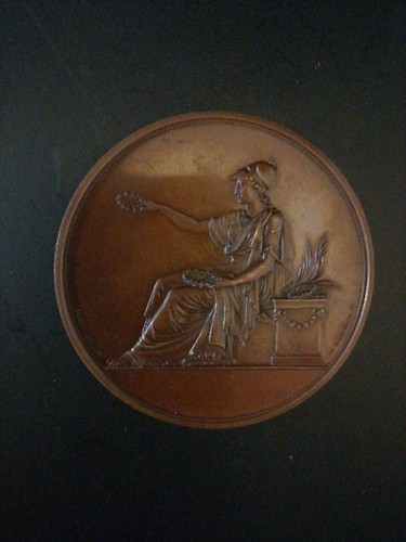 Médaille cuivre signée - médaille,