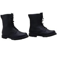 Bottes No BRAND Taille: EU 46 Usées (Cod.STS506) Noires Anfibies Bikers