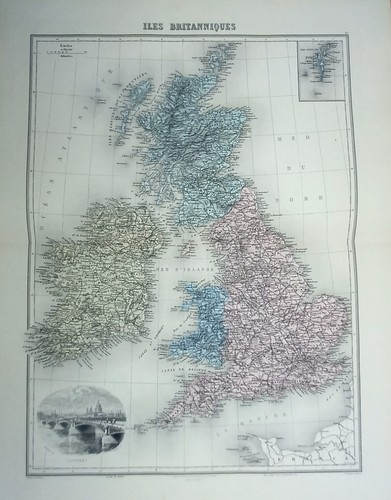 Carte des iles - des, britaniques