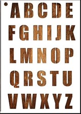 Pochoir Lettre A4 en plastique Mylar Alphabet lettre Impact 40 mm