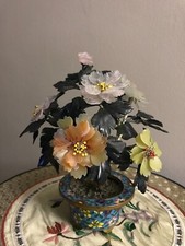 CLOISONNE POT JARDINIERE ARBRE