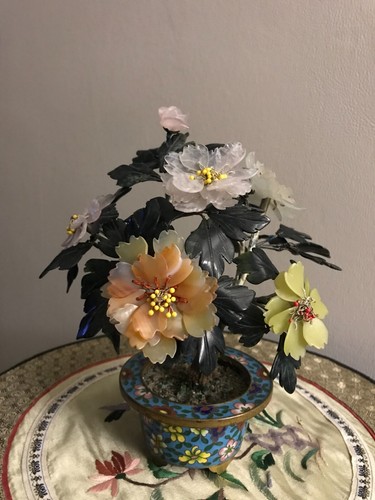 Cloisonne pot jardiniere arbre - pot,