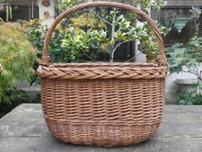 Panier ancien Osier old French basket good condition idéal pour le MARCHE