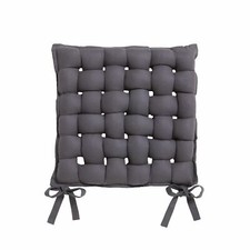 Today Galette de chaise Tressée - 40 x 40 cm - Gris foncé 