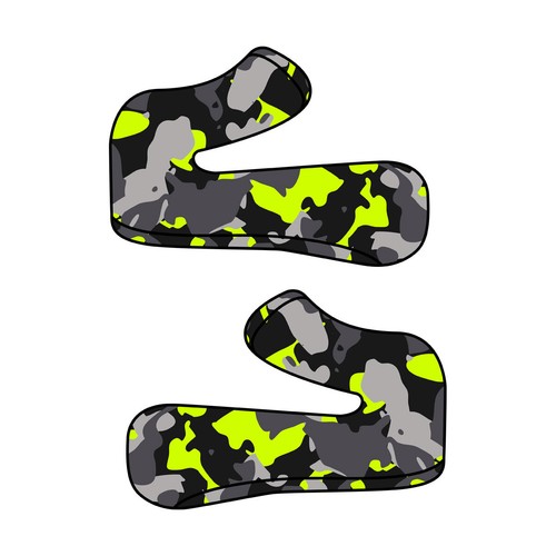 Guanchettes camouflage jaune - guanchettes,