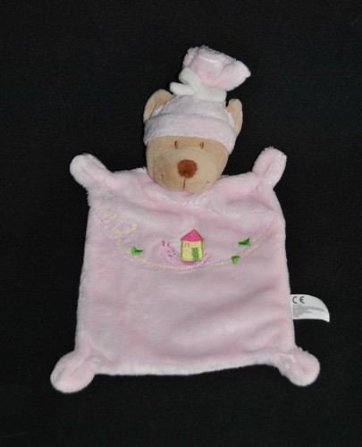 Doudou plat ours rose - 🍀doudou,