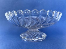 Coupe à fruit 1900 en cristal de Baccarat modèle Bambou tors