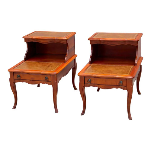 Pair vintage two tier - vintage, two-tier