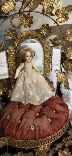 French antique mini doll - french,