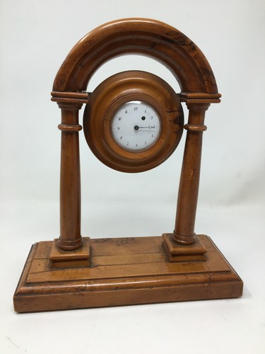 Pendule portique bois montre - pendule,