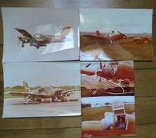 4 X RALLYE CIVIL et MILITAIRE AVION AVIATION AERONAUTIQUE 12 x 18 cm