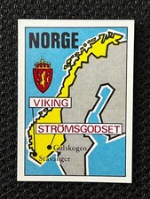 STICKER  PANINI FOOTBALL CLUBS 1975 NORVEGE NORGE # 206 ORIGINAL