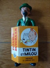 PROFESSEUR TOURNESOL Figurine Hergé Lombard 1979 BRABO Fil de Fer Etui Tintin