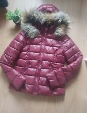 •Doudoune Bordeaux Capuche Moumoute Jennyfer T.S TBE •