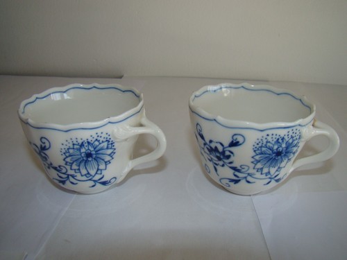 Meissen deux tasses couleurs - meissen,,