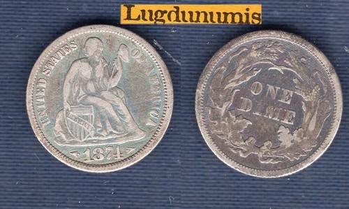 Etats unis one dime 1874 - etats,