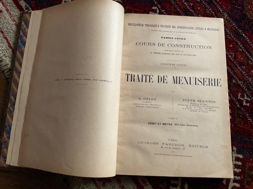 Traité menuiserie tome - traité,