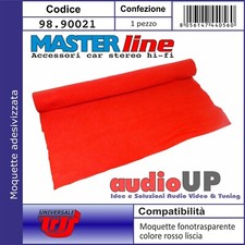 Moquette Acoustique Lisse Acoustique Non Adhésif Rouge Revêtement Box Sub