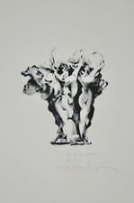 Bernard JOBIN - Estampe originale - Lithographie - Sculpture 1