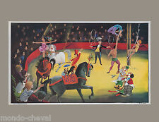 AFFICHE SCOLAIRE recto verso, LE CIRQUE ET LA CHAMBRE D'ENFANT, années 1960