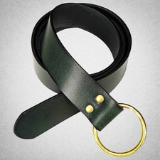 Ceinture viking cuir vert - ceinture,