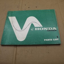 PARTS LIST HONDA CB 750 F FOUR