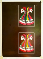 Affiche FOULARDS JACQUES FATH Années 1970