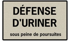 PLAQUE DÉCORATION TOILETTES