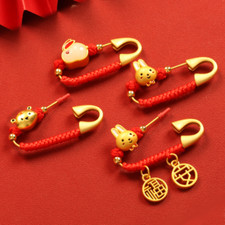 1X Broche Pendentif Lapin Pray
