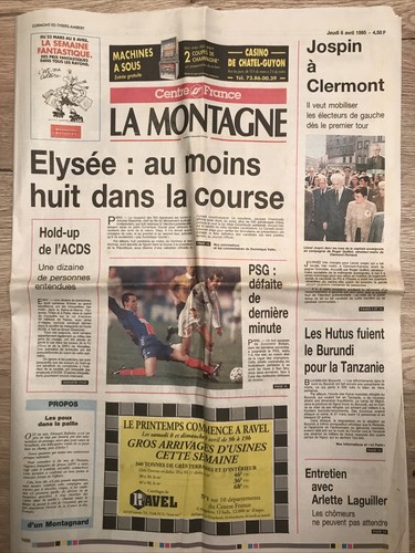Journal montagne - journal, "la