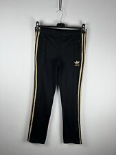 Adidas Pantalons De Survêtement TrackPants Vintage Noir Or Taille XS Femme