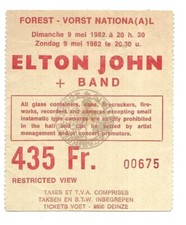 RARE / TICKET BILLET CONCERT -
