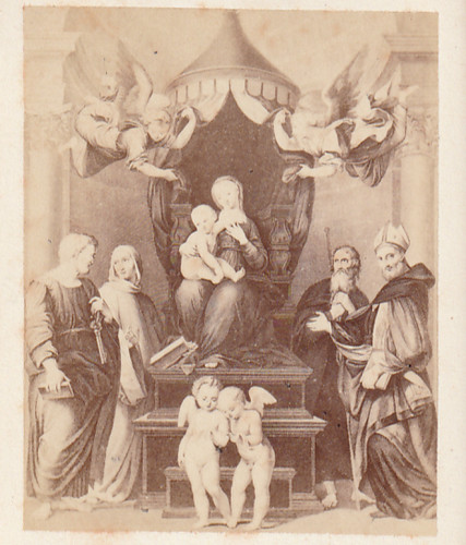 Photo cdv raphael madonna - cdv, del