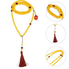  Collier de perles à pompons